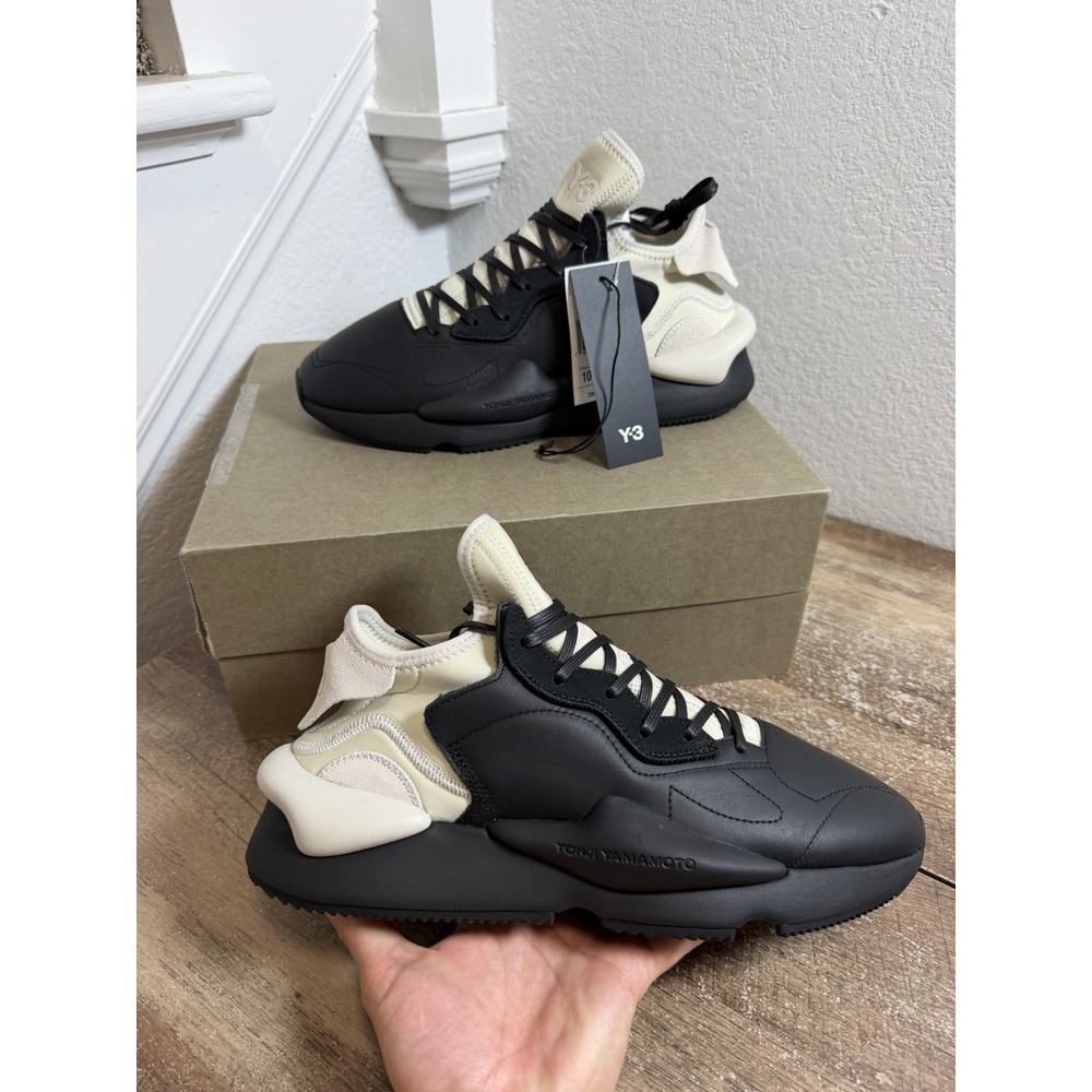 Adidas Y-3 Kaiwa Black Talc Size 10.5 With Box Yohji Yamamoto NEW RARE